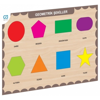 ÇOK SATAN CAAHS-3204 CA GAMES AHŞAP GEOMETRİK ŞEKİLLER BUL-TAK