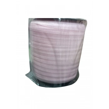 ÇOK SATAN Çamaşır Lastiği Düz 1 cm  1 Metre Açık Pembe