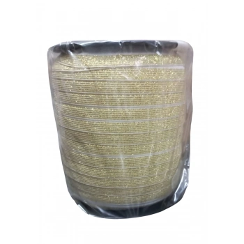 ÇOK SATAN Çamaşır Lastiği Düz 1 cm  1 Metre Gold