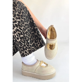 ÇOK SATAN Carren Bej Süet Bot