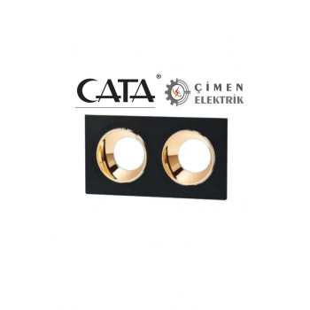 ÇOK SATAN CATA CT 5056 Jaguar Siyah Bakır İkili Spot Kasası