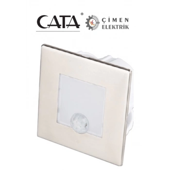 ÇOK SATAN CATA CT 5183 1.5 W Radar Sensörlü Kare Koridor Aydınlatması 3200K Günışığı