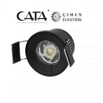 ÇOK SATAN CATA CT 5270 1,5W Led  Spot Siyah Kasa 3200K Gün Işığı