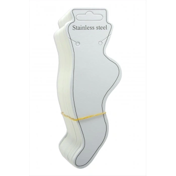 ÇOK SATAN Çelik Yazılı Kalın Halhal Kartı 100 Adet