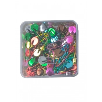 ÇOK SATAN Çengelli İğne Kilitli Bebe Renkli Küçük 100 Adet