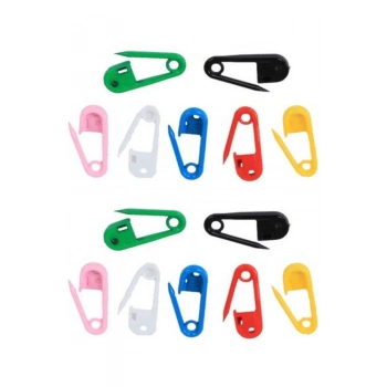 ÇOK SATAN Çengelli İğne Plastik Renkli 10 Adet 2 cm