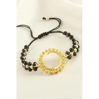 ÇOK SATAN Çeyrek Altın Koyulabilir Kristal Taşlı Bileklik