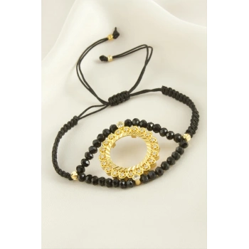 ÇOK SATAN Çeyrek Altın Koyulabilir Kristal Taşlı Bileklik