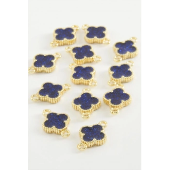 ÇOK SATAN Çiçek Çift Kulplu Mineli Bileklik ve Kolye Ucu Aparatı 1 Adet