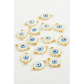 ÇOK SATAN Çiçek Çift Kulplu Mineli Bileklik ve Kolye Ucu Aparatı 1 Adet