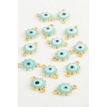 ÇOK SATAN Çiçek Çift Kulplu Mineli Bileklik ve Kolye Ucu Aparatı 1 Adet