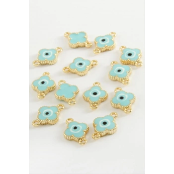 ÇOK SATAN Çiçek Çift Kulplu Mineli Bileklik ve Kolye Ucu Aparatı 1 Adet