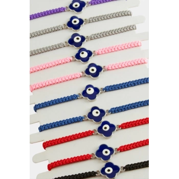 ÇOK SATAN Çiçek Nazar Makrome Örgülü Bileklik