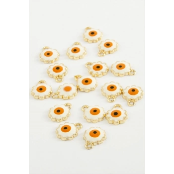 ÇOK SATAN Çiçek Nazar Tek Kulplu Mineli Bileklik ve Kolye Ucu Aparatı 1 Adet