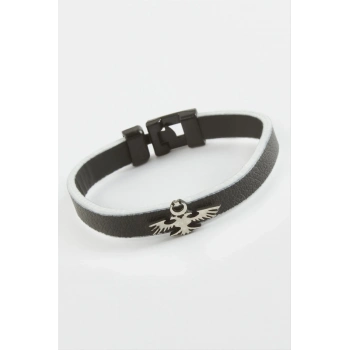 ÇOK SATAN Çift Başlı Kartal Kaliteli Suni Deri Bileklik
