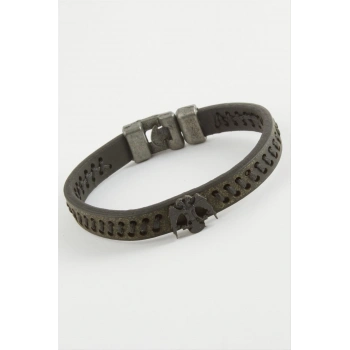 ÇOK SATAN Çift Başlı Kartal Kaliteli Suni Deri Bileklik