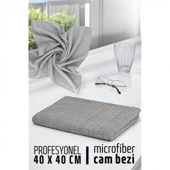 ÇOK SATAN Çift Yüzeyli Profesyonel Microfiber Cam Bezi - Yüksek Kalite Temizlik Bezi  40 x 40 cm