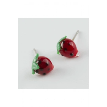 ÇOK SATAN Çilek Cam Küpe