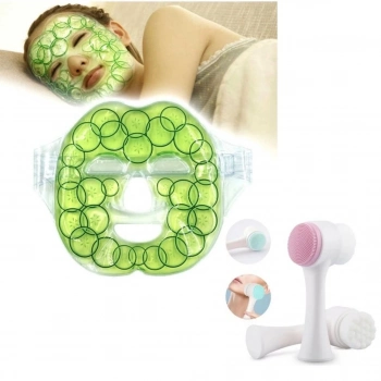 ÇOK SATAN Cilt Temizliği Ve Soğutucu Maske İçin Çift Taraflı Fırça Ve Jel Buz Paketi