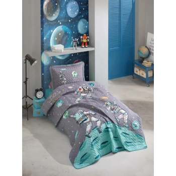 ÇOK SATAN Clasy Tek Kişilik Yatak Örtüsü Space