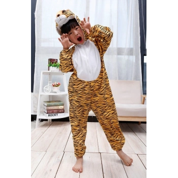 ÇOK SATAN Çocuk Kaplan Kostumu - Aslan Kostümü 4-5 Yaş 100 Cm