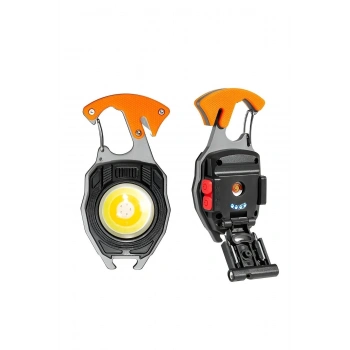 ÇOK SATAN Çok Fonksiyonlu Mini Led Lamba Anahtarlık Ve Çakmak Usb Şarjlı Kamp İçin Taşınabilir 7 Modlu