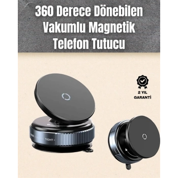 ÇOK SATAN Çok Yönlü Döner Başlıklı Vakumlu Araç Telefon Standı – Sert Yollarda Stabil Kullanım