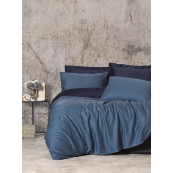 ÇOK SATAN Cotton Box Çift Kişilik Smart Bambu Saten Nevresim Takımı Petrol