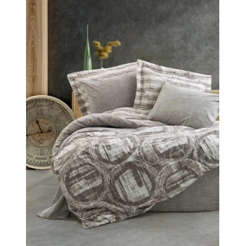 ÇOK SATAN Cotton Box Modern Çift Kişilik Nevresim Takımı Root Vizon