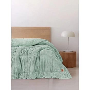 ÇOK SATAN Cotton Box Wave Adaçayı Çift Kişilik Yorgan