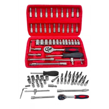 ÇOK SATAN Cr-v Max 1/4 Cırcırlı 46 Parça Lokma Anahtar Takımı Bits Uç Seti Tam Set Germany