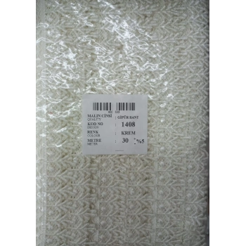 ÇOK SATAN Dantel Polyester Güpür Bant Krem 30 Metre En 3 cm ON-1408-KR