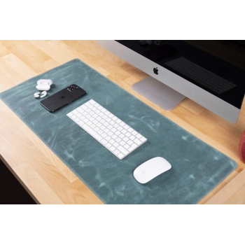 ÇOK SATAN Deri Masa Matı 80*37cm G21 Yeşil