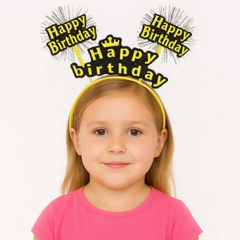 ÇOK SATAN Doğum Günü Kutlaması İçin Sarı Taç – Işıltılı Yazılı Parti Tacı