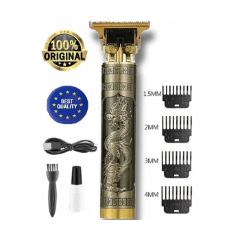 ÇOK SATAN Dragon Çelik Kasa Profesyonel Saç Sakal Ense Çizim Tüm Vücut Tüyü Lazer Öncesi Tıraş Makinesi