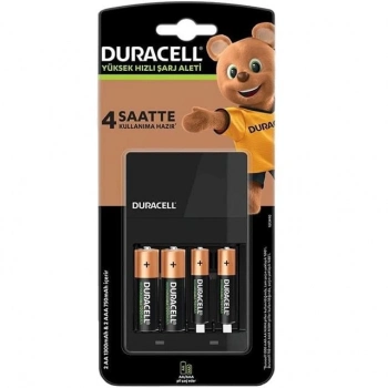 ÇOK SATAN Duracell Aa*2 + Aaa*2 (pilli) Hızlı Pil Şarj Aleti Cef14 (2 Adet *750 Mah Aaa + 2 Adet* 1300 Mah Aa Pil)