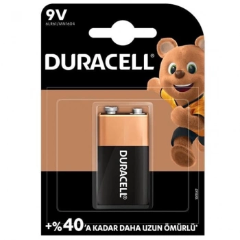 ÇOK SATAN Duracell Alkalin 9 Volt Pil 6lr61/mn1604