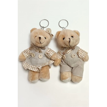 ÇOK SATAN Elbiseli Peluş Ayıcık Anahtarlık 1 Adet