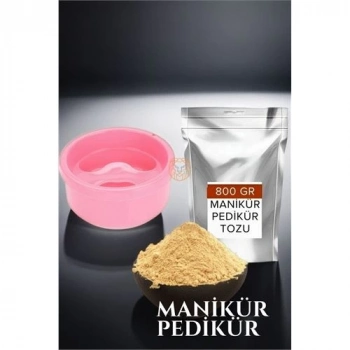 ÇOK SATAN Engithalat Manikür Tası ve Tozu Set 800 Gr