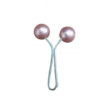 ÇOK SATAN Eşarp Klipsi Top Model Düz Pudra 1 Adet