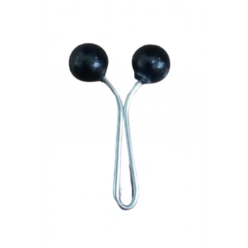 ÇOK SATAN Eşarp Klipsi Top Model Düz Siyah 1 Adet