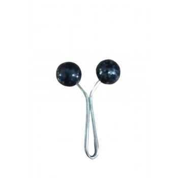 ÇOK SATAN Eşarp Klipsi Top Model Simli Siyah 1 Adet