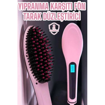 ÇOK SATAN Fön Etkili Saç Düzleştirici Tarak Yıpranma Karşıtı Döner Kablo Isı Ayarlı