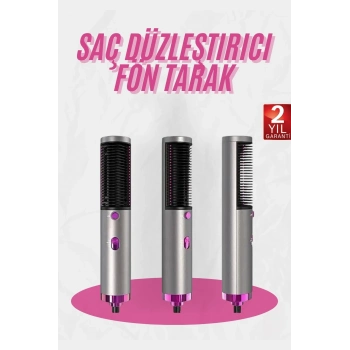 ÇOK SATAN Fön Tarak Düzleştirici Seramik Kaplama Fön Makinesi Saç Kurutma