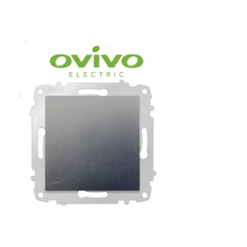 ÇOK SATAN Füme Tekli Anahtar Çerçevesiz Grano - Priz ve Anahtar İçin Uyumlu Çerçeve