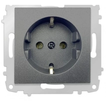 ÇOK SATAN Füme Topraklı Priz Çerçevesiz - Priz ve Anahtar İçin Uyumlu Çerçeve