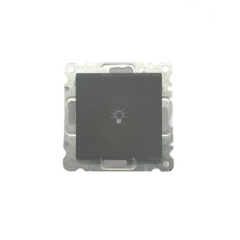 ÇOK SATAN Füme Zil Butonu Lıght Modül Çerçevesiz - Priz ve Anahtar İçin Uyumlu Çerçeve