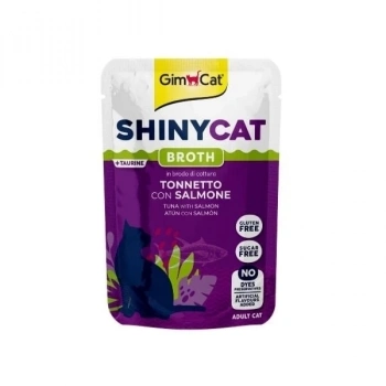 ÇOK SATAN GimCat Shinycat Sos İçinde Ton Balıklı ve Somonlu Pouch Yetişkin Konserve Kedi Maması 70 Gr