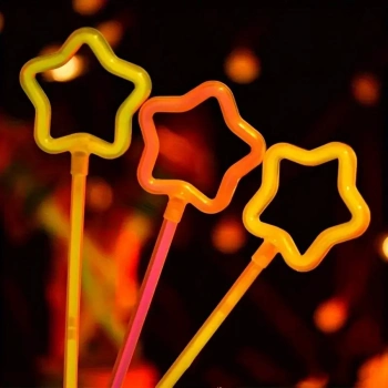 ÇOK SATAN Glow Yıldız Asa Kırılınca Yanan Yıldız Çubuklar 6 Renk 6 Adet