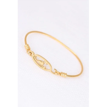 ÇOK SATAN Gold Çelik Akrepli Erkek Kelepçe Bileklik